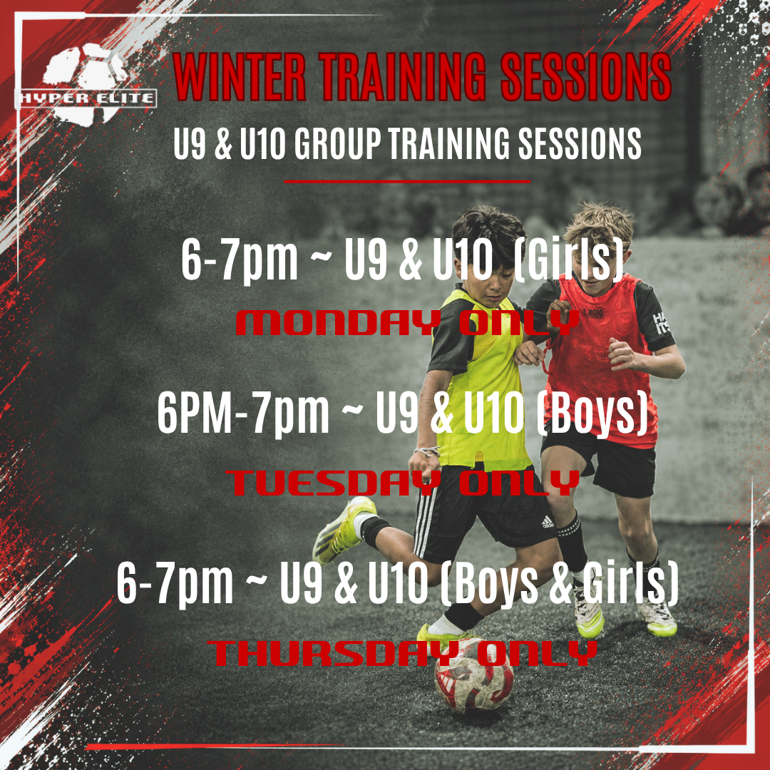 Winter Group Training: Boys Only U9 - U10