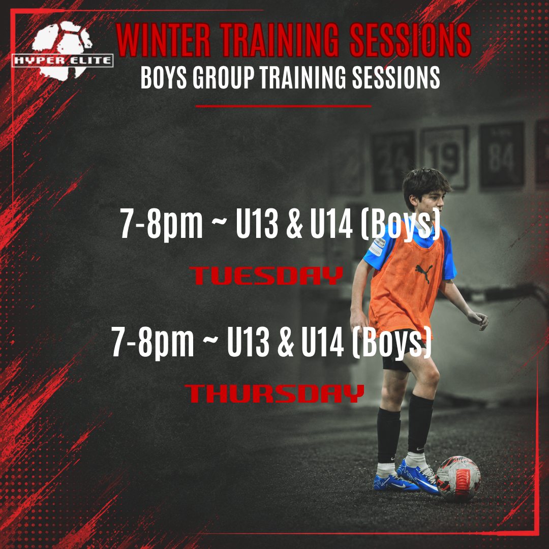 Winter Group Training: Boys U13 - U14