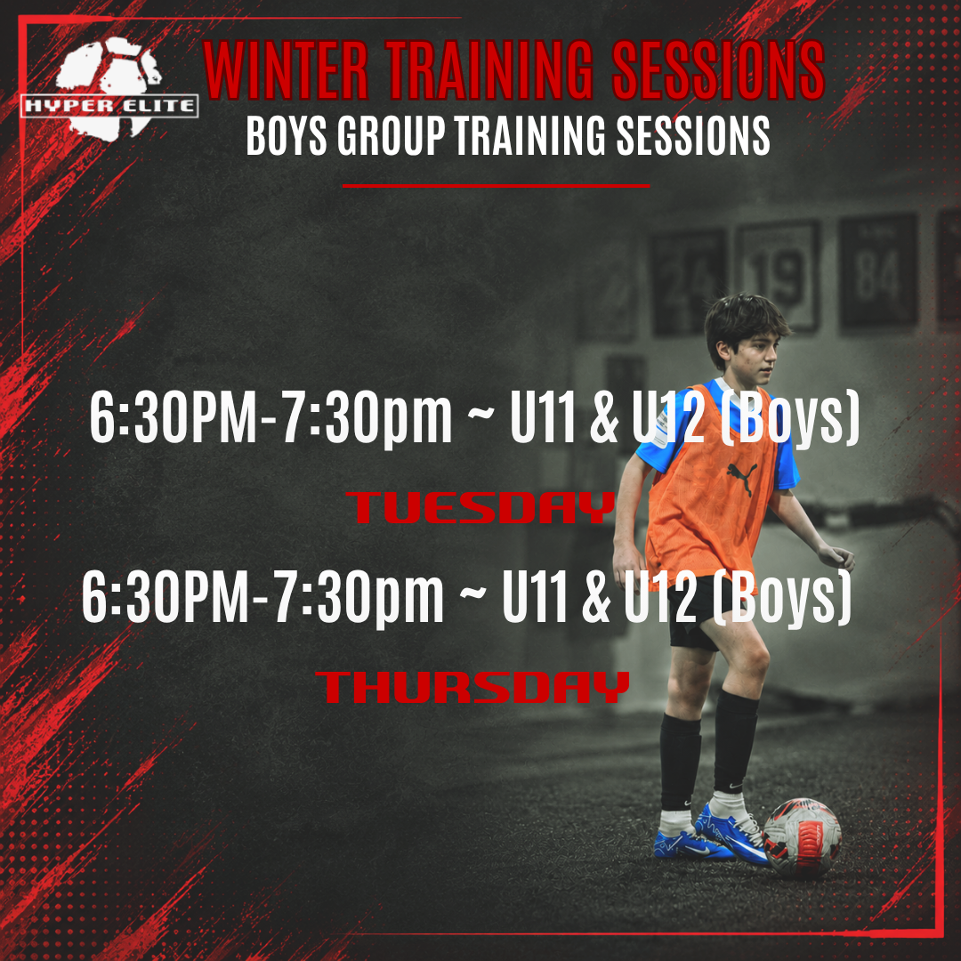 Winter Group Training: Boys U11 - U12